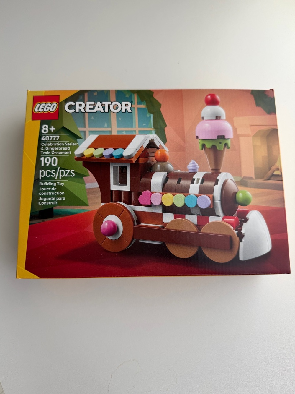 NEW Lego 40777 Celebration Series: 4 Gingerbread Train Ornament 190 Pieces